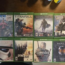 8 XBOX ONE games