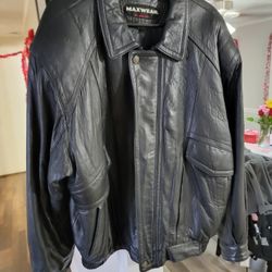 Men's Black Leather Jacket 
