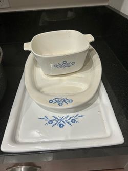 Corning Ware Blue Cornflower Bakeware Set