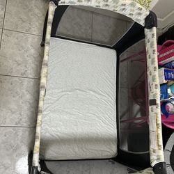 Baby Crib With Mattress  / Playpen 