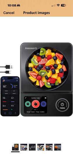 New in box! Smart Food Kitchen Scale with Nutritional Calculator, Timer, 0.1g High Precision Kitchen Scale, Free App with 27 Nutrients Tracking, Digit