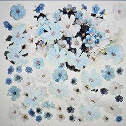 Geosar  120 Pcs Small Flowers For Craft Spring Mini Faux Flowers Artificial Silk