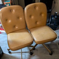 Vintage Synthetic Leather Chairs