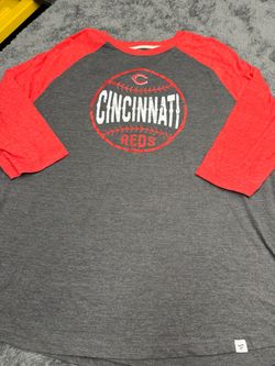 MLB Cincinnati Reds Raglan Baseball Shirt, Men’s XXL
