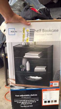 *Brand New in box* Black two adjustable shelves