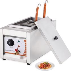 Commercial Pasta Cooker 2 Holes Noodle Cooking Machine 1500W Macaroni Vegetable Dumpling Cooker for Restaurant Hotel 110V