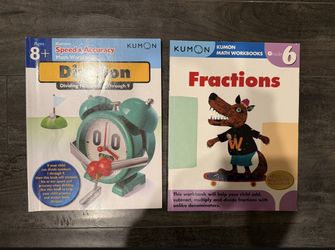 Kumon Fraction And Division Learning Workbooks 