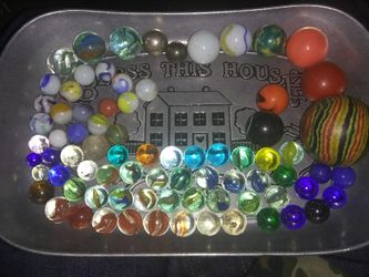 glass classic old school marbles