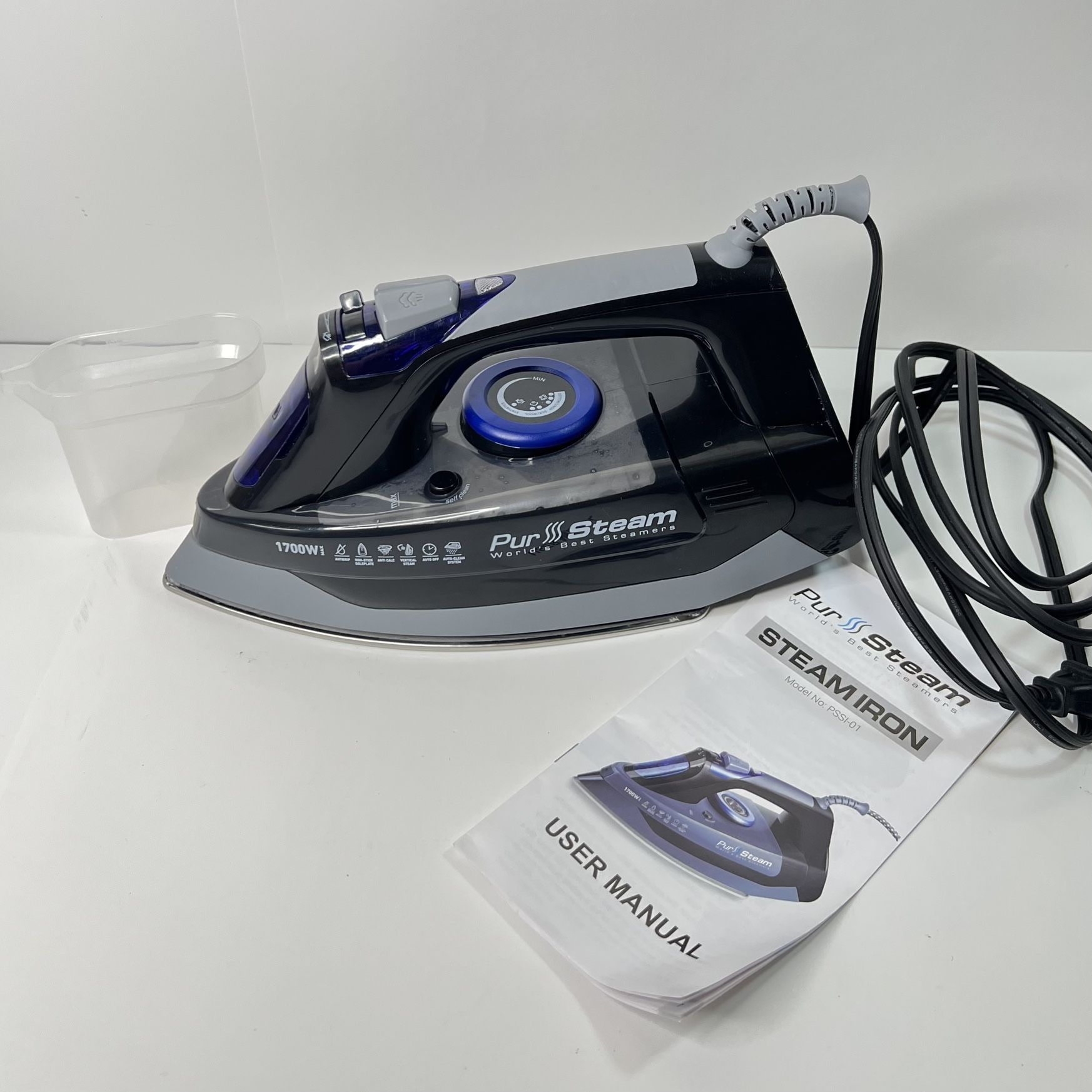  Professional Grade 1700W Steam Iron for Clothes with