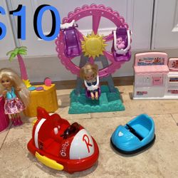 $10 Barbie Club Chelsea Carnival Doll Playset with dolls