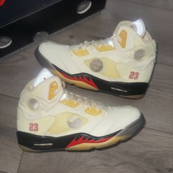 Jordan 5 Offwhite Sail Size 11