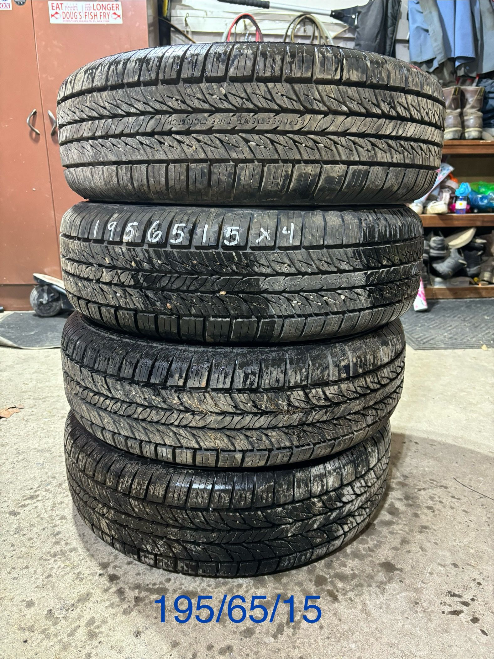 (4) - 195/65/15 General Altimax RT43 Tires 