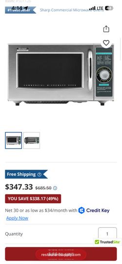 Sharp R-21LCFS Microwave Oven Medium Duty 1000 Watts