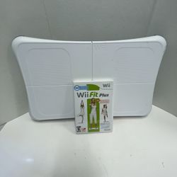 Nintendo Wii Fit Balance Board With Wii Fit Video Game Bundle - Tested