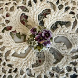 Purple Violet Lidded Pill/Trinket Box