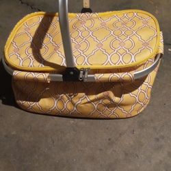 World Market Large Cooler/ Picnic Basket 