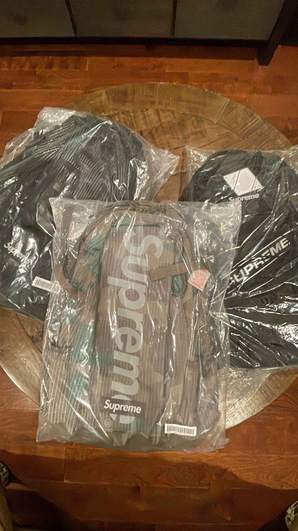 Supreme Backpack Camo & Black Duffle Bag FW23’ SS24’