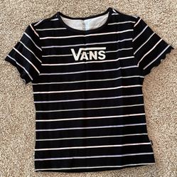 Vans Girls Black Striped Shirt(pink,purple,green)