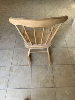 Wood rocking chair