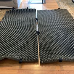 Studio Wall Soundproofing With Velcro Straps