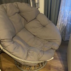 Gray Papasan Chair 