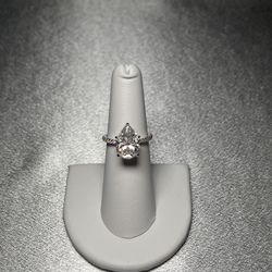 4Ct Moissanite Engagement Wedding Ring 18K Gold Plated *Size 6* 