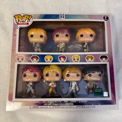 BTS Funko Pop Rocks Barnes & Noble Exclusive K-Pop Figure 7 pack