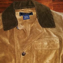 Vtg Polo Sport Sportswoman Ralph Women size S Leather Hunting Jacket

