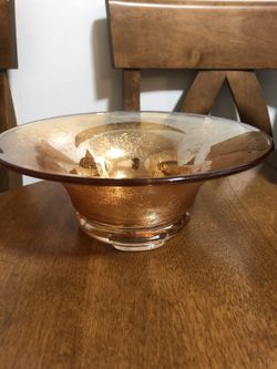 Vintage large carnival glass