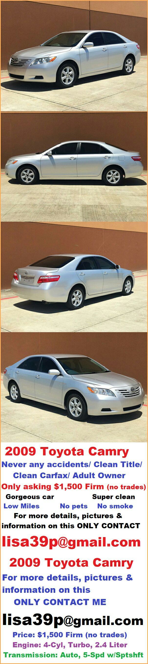 Works perfectly 2009 Toyota Camry Runs Very Good