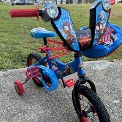 Huffy Marvel 12” Spidey And His Amazing Friends Kids Bike-blue