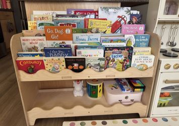 Montessori Bookshelf For Sale ( Books Not Included)