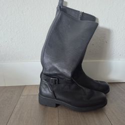 UGG Black Leather Boots -Woman's Size 11