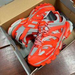 size 11 balenciaga tracks orange and gray 