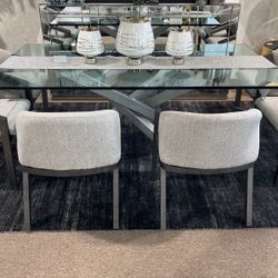 Modern Glass Dining Table