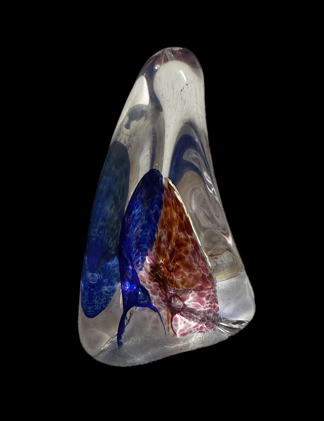 Peter Crisp artglass signed paperweight 