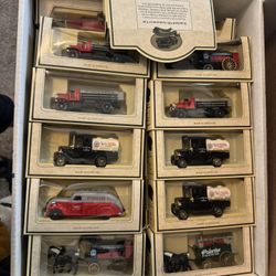 Toy  Collectible Standard Oil Cars- Matchbox Cars - Box Full Of Then 