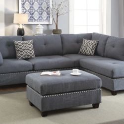 Sectional Sofa + Ottoman