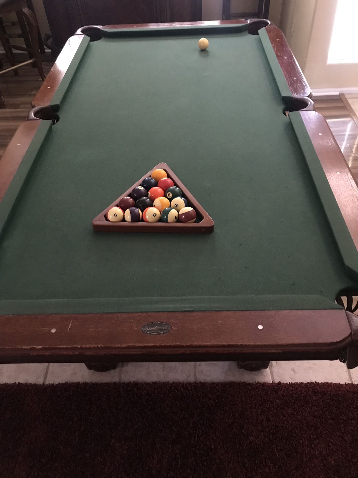 Pool Table Sportcraft 8x4 for Sale in Glendale, AZ OfferUp