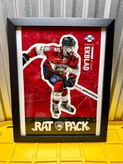 Aaron Ekblad #5 Florida Panthers "Rat Pack" Original Signed Art Piece - Designer Distressed / Industrial Edition