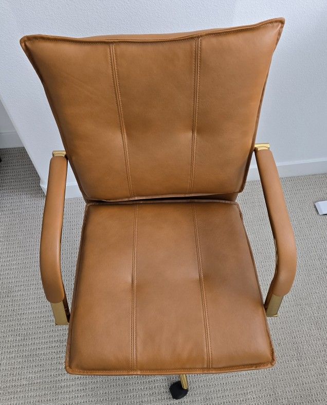Faux Leather Home Office Desk Chair
