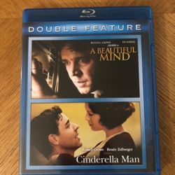 A Beautiful Mind / Cinderella Man Blu ray set Russell Crowe Renee Zellweger