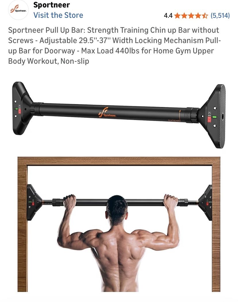 Sport ever Pull Up Bar - NEW IN BOX