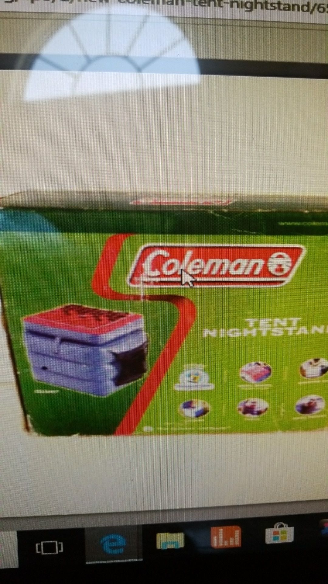 Coleman tent nightstand