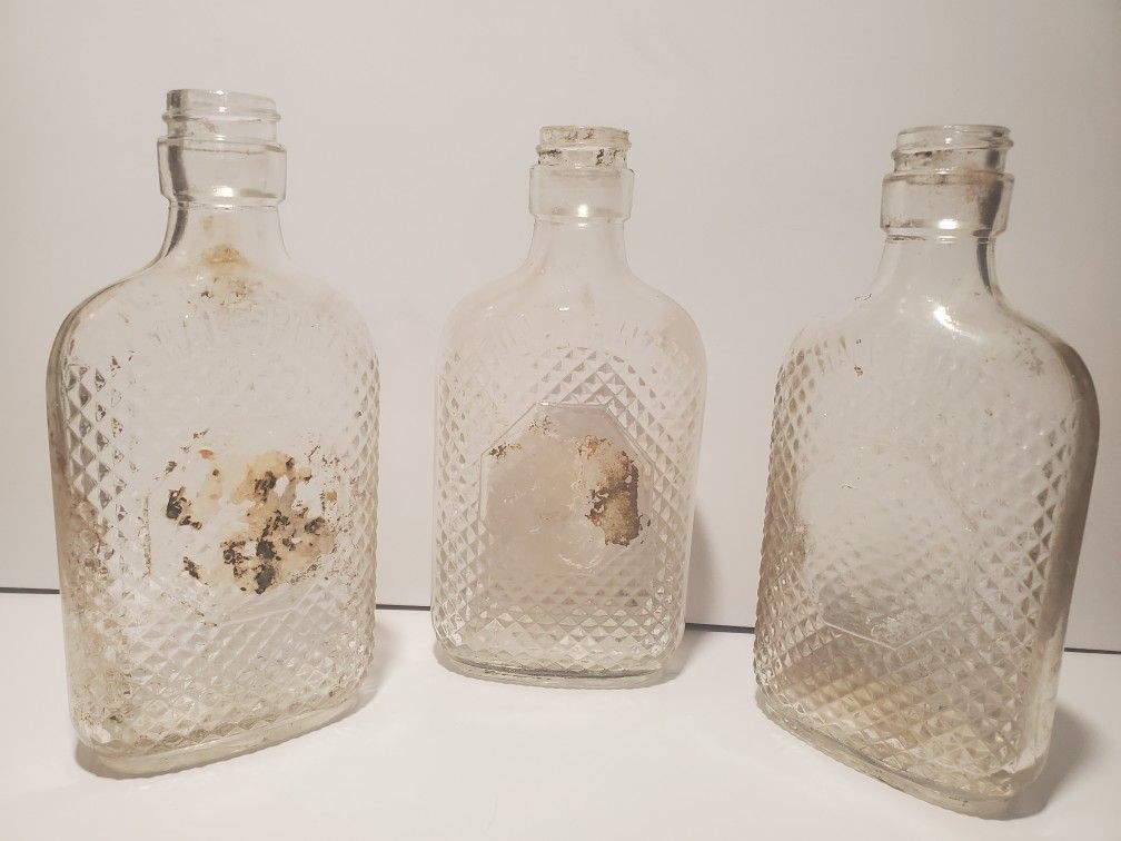 Vintage/Antique Glass Liquor Bottles