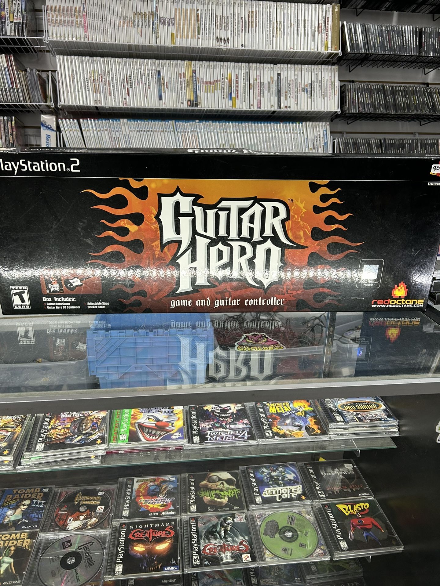 PlayStation 2 Guitar Hero Wired Guitar With Game $125 Gamehogs 11am-7pm