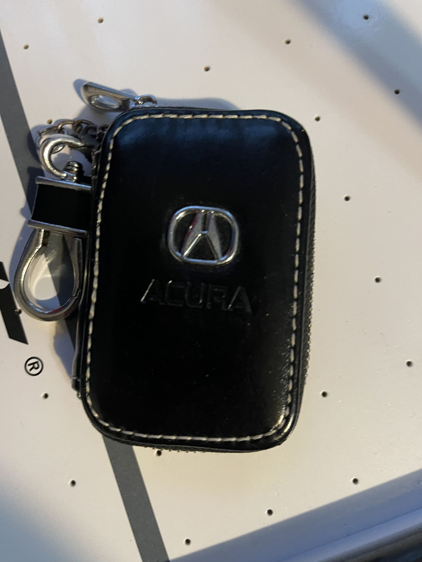 Leather Acura key holder