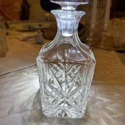 Leaded, crystal decanter, octagon top