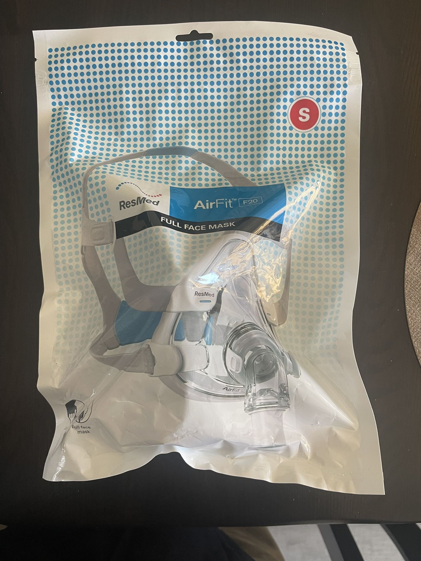ResMed CPAP AirFit F20 Full Face Mask Complete Size Small
