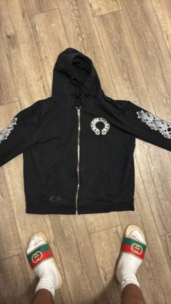 Chrome heart zip up size medium